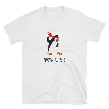 Prepare for it! Ninja Penguin Kakugo Shiro Short-Sleeve Unisex T-Shirt - The Japan Shop